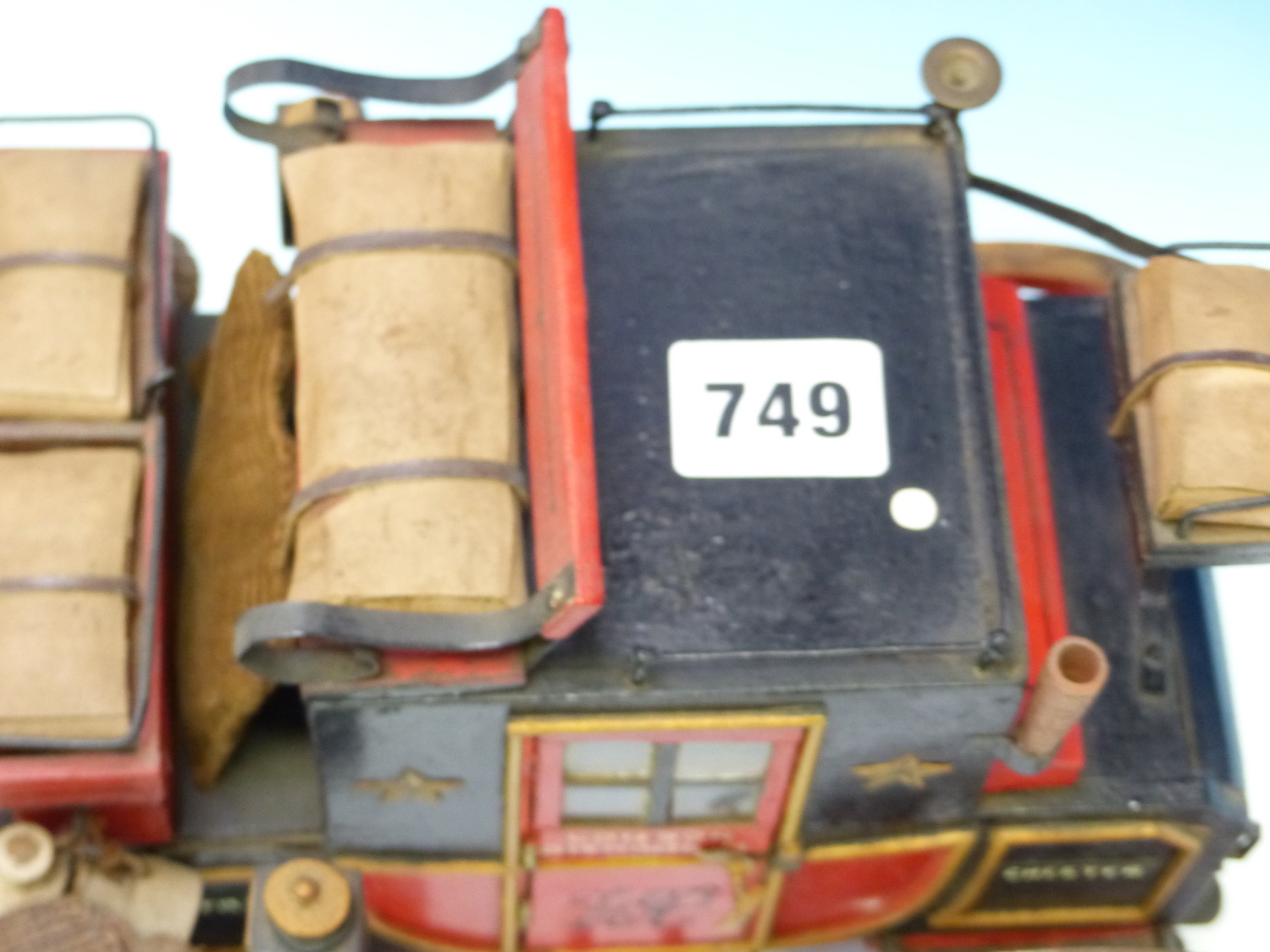 A VINTAGE SCRATCH BUILT VICTORIAN LONDON BIRMINGHAM CARRIAGE. LENGTH INCLUDING DRAW BAR 46cms. - Image 5 of 7