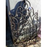 HEAVY WROUGHT IRON GATE WIDTH 880mm HEIGHT 1500mm