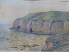 A.P. WINTERINGHAM ( 19th/20th CENTURY ) THREE COASTAL VIEWS, TWO SIGNED, WATERCOLOURS. LARGEST 42 x