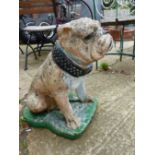 FIGURE OF A BULL DOG, HEIGHT 480mm