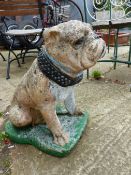 FIGURE OF A BULL DOG, HEIGHT 480mm