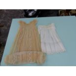 A LARGE ITALIAN COCKEREL, CHRISTENING GOWNS ETC.