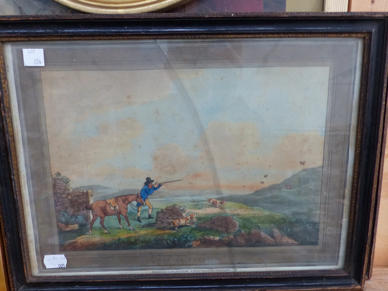 A LIMITED EDITION COLOUR SHOOTING PRINT BY HENRY WILKINSON, TOGETHER WITH A PAIR OF ANTIQUE SHOOTING - Image 2 of 8