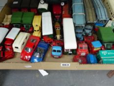 A QUANTITY OF VINTAGE DIE CAST VEHICLES.