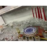 DRINKING GLASS, GLASS INKWELLS, DOULTON ANGELIQUE DINNER WARES, PARAGON TEA CUPS, ETC.