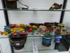 A COLLECTION OF DIE CAST TOYS BY DINKY, CORGI AND LLEDO AND OTHERS