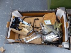 A BOX OF MOTORCYCLE MUDGUARD FIXINGS