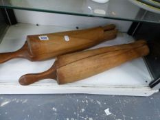 A PAIR OF WOODEN HUNTING BOOT TREES