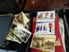 A COLLECTION OF EPHEMERA INCLUDING PHOTO ALBUMS, POSTCARDS, COLLECTORS REFERENCE BOOKS ETC.