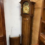 AN ANTIQUE FRENCH LONG CASE CLOCK.