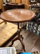 A WALNUT WINE TABLE.