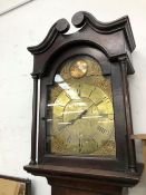 A 19th C. LONG CASE CLOCK.