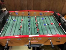 A GOOD QUALITY MONNERET PRO TABLE FUSEBALL FOOTBALL GAME.