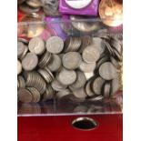 A LARGE QUANTITY OF GB CROWNS AND OTHER COINS.