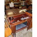 A LARGE INLAID GRAMOPHONE CABINET.