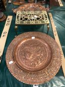 VARIOUS VINTAGE COPPER TRAY AND DISHES