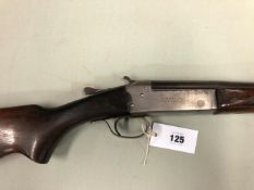 A STEVENS .410 SINGLE BARREL SHOTGUN SERIAL NUMBER (NVN) ( STOCK NUMBER ....) A CURRENT UK SHOTGUN