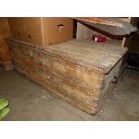 A RUSTIC PINE BOX.