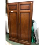 AND EARLY 20TH CENTURY MAHOGANY COMPACTUM WARDROBE