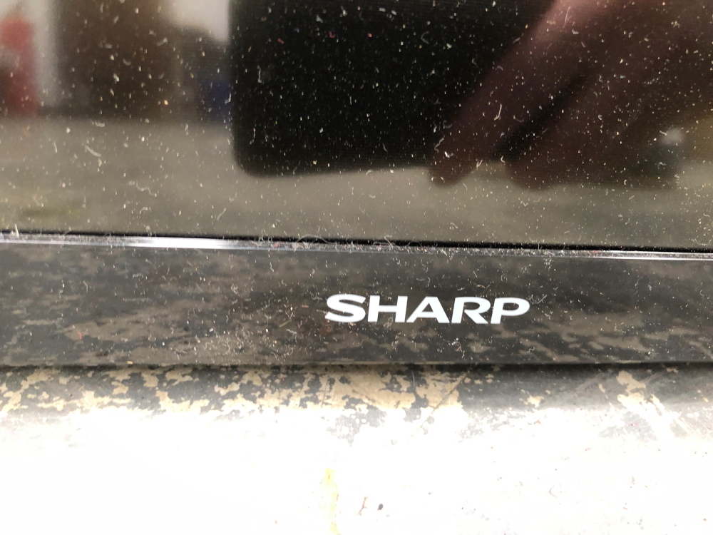 A FLAT SCREEN SHARP TV. - Image 3 of 4