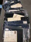 A QUANTITY OF 19th. C. LETTER COVERS ETC.