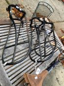 THREE SADDLE RACKS