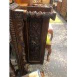 A VICTORIAN CARVED OAK TOP TO A COURT CUPBOARD OR TRIDARN