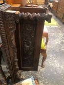 A VICTORIAN CARVED OAK TOP TO A COURT CUPBOARD OR TRIDARN