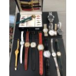 A QUANTITY OF WRIST WATCHES TO INCLUDE SEIKO, ROTARY, TIMEX, ROAMER, JUNGHANS, MUNTWYLER, A DEUTSCHE