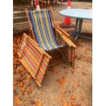 FOUR DECK CHAIRS