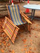 FOUR DECK CHAIRS