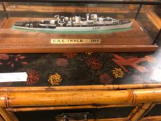 A WATERLINE SCALE MODEL OF HMS INVER.