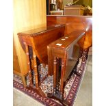 TWO EDWARDIAN MAHOGANY SUTHERLAND TABLES.