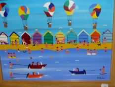 G. BARKER- CONTEMPORY (ARR) "AT THE SEASIDE" ACRYLIC ON PAPER