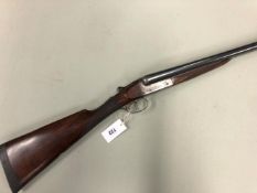 A JOSEPH BOURNE 12G SHOTGUN SIDE BY SIDE BOXLOCK NON-EJECTOR 26.5" BLUED STEEL BARRELS SERIAL NUMBER