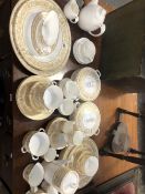 A ROYAL WORCESTER HYDE PARK PATTERN PART TEA, COFFEE AND DINNER SERVICE, TOGETHER WITH A