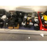 VARIOUS CAMERAS INCLUDING NIKON, MAMIYA, PENTAX, BINOCULARS, AND ACCESSORIES ETC.