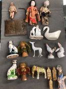 A SMALL PLICHTA RABBIT, AND VARIOUS OTHER ORNAMENTS.