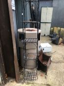 WROUGHT IRON FIVE TIER STAND