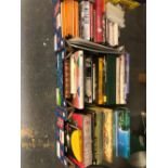 VARIOUS BOOKS TO INCLUDE LUCIE ATTWELLS ANNUAL, EVELYN WAUGH PENGUIN NOVELS, VARIOUS JIGSAW PUZZLES,
