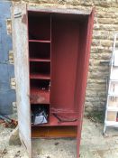 LARGE STEEL CABINET. H.180cms x W.92cms