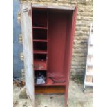 LARGE STEEL CABINET. H.180cms x W.92cms