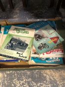 A COLLECTION OF VINTAGE MOTORCYCLING MAGAZINES.