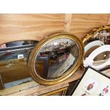 A COLLECTION OF ANTIQUE AND LATER DECORATIVE MIRRORS, INCLUDING ART DECO EXAMPLES, SOME WITH GILT