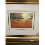 JOHN BOND (CONTEMPORARY SCHOOL) ARR. THREE PENCIL SIGNED LIMITED EDITION COLOUR PRINTS OF HARVEST