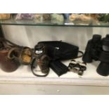 SIX VARIOUS BINOCULARS.