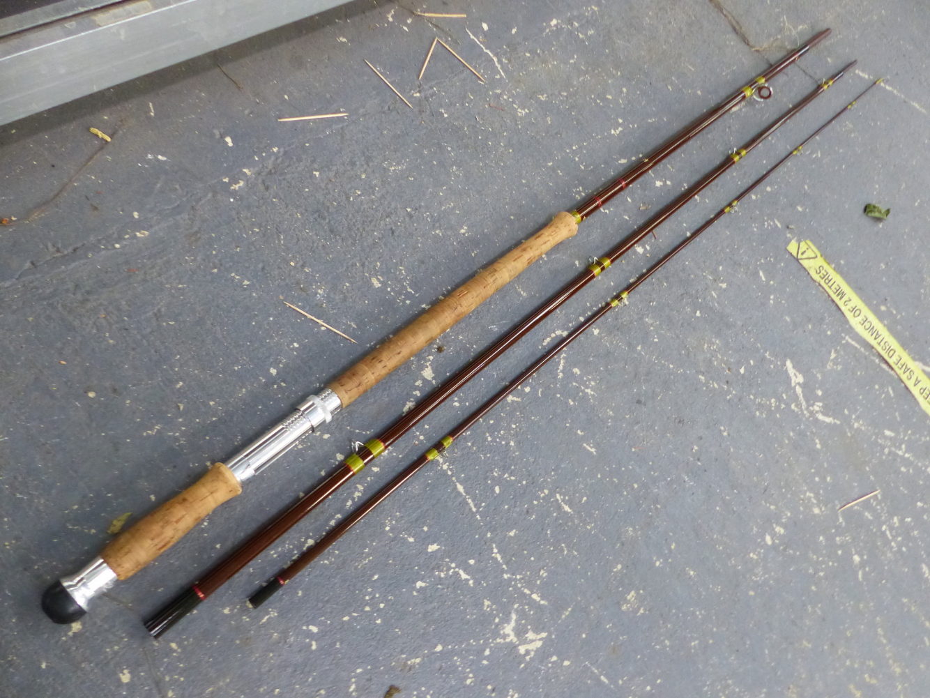 A SOWERBUTTS AND SON FISHING ROD, A HARDY SALMON FLY ROD, A HARDY VICOUNT REEL, AND TWO FURTHER - Image 6 of 11