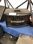 A PAIR OF DYNAMIX STAGE SPEAKERS.