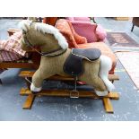 A MAMAS & PAPAS SOFT TOY ROCKING HORSE