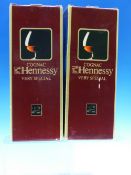 BRANDY, TWO BOXED LITRE BOTTLES OF HENNESSY